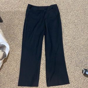 Shortened black dress pants